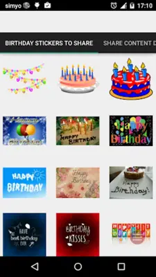 Happy Birthday Chat stickers android App screenshot 3